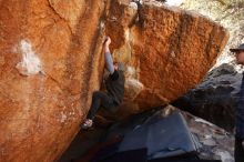 Bouldering in Hueco Tanks on 02/17/2019 with Blue Lizard Climbing and Yoga

Filename: SRM_20190217_1149390.jpg
Aperture: f/5.6
Shutter Speed: 1/320
Body: Canon EOS-1D Mark II
Lens: Canon EF 16-35mm f/2.8 L