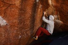 Bouldering in Hueco Tanks on 02/17/2019 with Blue Lizard Climbing and Yoga

Filename: SRM_20190217_1152000.jpg
Aperture: f/5.6
Shutter Speed: 1/400
Body: Canon EOS-1D Mark II
Lens: Canon EF 16-35mm f/2.8 L