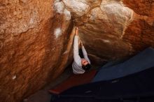 Bouldering in Hueco Tanks on 02/17/2019 with Blue Lizard Climbing and Yoga

Filename: SRM_20190217_1156100.jpg
Aperture: f/5.6
Shutter Speed: 1/160
Body: Canon EOS-1D Mark II
Lens: Canon EF 16-35mm f/2.8 L