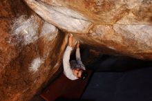 Bouldering in Hueco Tanks on 02/17/2019 with Blue Lizard Climbing and Yoga

Filename: SRM_20190217_1200530.jpg
Aperture: f/4.5
Shutter Speed: 1/250
Body: Canon EOS-1D Mark II
Lens: Canon EF 16-35mm f/2.8 L