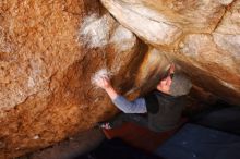 Bouldering in Hueco Tanks on 02/17/2019 with Blue Lizard Climbing and Yoga

Filename: SRM_20190217_1204500.jpg
Aperture: f/4.5
Shutter Speed: 1/200
Body: Canon EOS-1D Mark II
Lens: Canon EF 16-35mm f/2.8 L