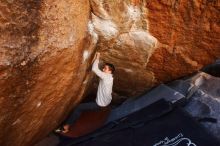 Bouldering in Hueco Tanks on 02/17/2019 with Blue Lizard Climbing and Yoga

Filename: SRM_20190217_1211010.jpg
Aperture: f/4.5
Shutter Speed: 1/320
Body: Canon EOS-1D Mark II
Lens: Canon EF 16-35mm f/2.8 L