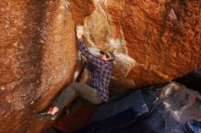 Bouldering in Hueco Tanks on 02/17/2019 with Blue Lizard Climbing and Yoga

Filename: SRM_20190217_1214340.jpg
Aperture: f/4.5
Shutter Speed: 1/400
Body: Canon EOS-1D Mark II
Lens: Canon EF 16-35mm f/2.8 L