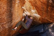 Bouldering in Hueco Tanks on 02/17/2019 with Blue Lizard Climbing and Yoga

Filename: SRM_20190217_1214550.jpg
Aperture: f/4.5
Shutter Speed: 1/400
Body: Canon EOS-1D Mark II
Lens: Canon EF 16-35mm f/2.8 L