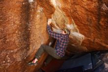 Bouldering in Hueco Tanks on 02/17/2019 with Blue Lizard Climbing and Yoga

Filename: SRM_20190217_1214570.jpg
Aperture: f/4.5
Shutter Speed: 1/400
Body: Canon EOS-1D Mark II
Lens: Canon EF 16-35mm f/2.8 L