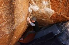 Bouldering in Hueco Tanks on 02/17/2019 with Blue Lizard Climbing and Yoga

Filename: SRM_20190217_1215580.jpg
Aperture: f/4.5
Shutter Speed: 1/320
Body: Canon EOS-1D Mark II
Lens: Canon EF 16-35mm f/2.8 L