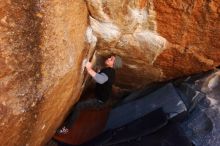 Bouldering in Hueco Tanks on 02/17/2019 with Blue Lizard Climbing and Yoga

Filename: SRM_20190217_1215590.jpg
Aperture: f/4.5
Shutter Speed: 1/400
Body: Canon EOS-1D Mark II
Lens: Canon EF 16-35mm f/2.8 L