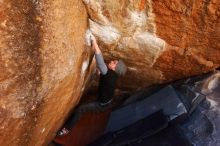 Bouldering in Hueco Tanks on 02/17/2019 with Blue Lizard Climbing and Yoga

Filename: SRM_20190217_1215591.jpg
Aperture: f/4.5
Shutter Speed: 1/400
Body: Canon EOS-1D Mark II
Lens: Canon EF 16-35mm f/2.8 L