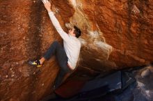 Bouldering in Hueco Tanks on 02/17/2019 with Blue Lizard Climbing and Yoga

Filename: SRM_20190217_1218020.jpg
Aperture: f/4.5
Shutter Speed: 1/500
Body: Canon EOS-1D Mark II
Lens: Canon EF 16-35mm f/2.8 L