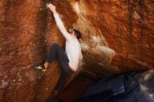 Bouldering in Hueco Tanks on 02/17/2019 with Blue Lizard Climbing and Yoga

Filename: SRM_20190217_1218030.jpg
Aperture: f/4.5
Shutter Speed: 1/640
Body: Canon EOS-1D Mark II
Lens: Canon EF 16-35mm f/2.8 L