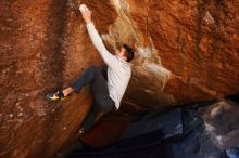 Bouldering in Hueco Tanks on 02/17/2019 with Blue Lizard Climbing and Yoga

Filename: SRM_20190217_1218200.jpg
Aperture: f/4.5
Shutter Speed: 1/640
Body: Canon EOS-1D Mark II
Lens: Canon EF 16-35mm f/2.8 L