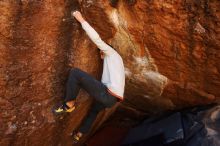 Bouldering in Hueco Tanks on 02/17/2019 with Blue Lizard Climbing and Yoga

Filename: SRM_20190217_1218230.jpg
Aperture: f/4.5
Shutter Speed: 1/640
Body: Canon EOS-1D Mark II
Lens: Canon EF 16-35mm f/2.8 L