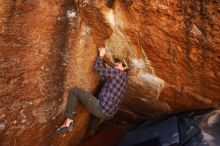 Bouldering in Hueco Tanks on 02/17/2019 with Blue Lizard Climbing and Yoga

Filename: SRM_20190217_1218570.jpg
Aperture: f/4.5
Shutter Speed: 1/500
Body: Canon EOS-1D Mark II
Lens: Canon EF 16-35mm f/2.8 L