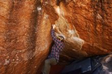 Bouldering in Hueco Tanks on 02/17/2019 with Blue Lizard Climbing and Yoga

Filename: SRM_20190217_1218590.jpg
Aperture: f/4.5
Shutter Speed: 1/500
Body: Canon EOS-1D Mark II
Lens: Canon EF 16-35mm f/2.8 L