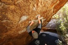 Bouldering in Hueco Tanks on 02/17/2019 with Blue Lizard Climbing and Yoga

Filename: SRM_20190217_1309270.jpg
Aperture: f/5.6
Shutter Speed: 1/200
Body: Canon EOS-1D Mark II
Lens: Canon EF 16-35mm f/2.8 L