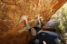 Bouldering in Hueco Tanks on 02/17/2019 with Blue Lizard Climbing and Yoga

Filename: SRM_20190217_1309271.jpg
Aperture: f/5.6
Shutter Speed: 1/200
Body: Canon EOS-1D Mark II
Lens: Canon EF 16-35mm f/2.8 L