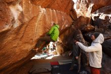 Bouldering in Hueco Tanks on 02/17/2019 with Blue Lizard Climbing and Yoga

Filename: SRM_20190217_1331270.jpg
Aperture: f/5.6
Shutter Speed: 1/400
Body: Canon EOS-1D Mark II
Lens: Canon EF 16-35mm f/2.8 L