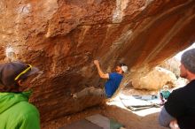 Bouldering in Hueco Tanks on 02/17/2019 with Blue Lizard Climbing and Yoga

Filename: SRM_20190217_1346040.jpg
Aperture: f/4.0
Shutter Speed: 1/400
Body: Canon EOS-1D Mark II
Lens: Canon EF 16-35mm f/2.8 L