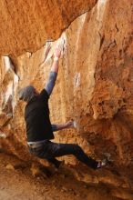 Bouldering in Hueco Tanks on 02/17/2019 with Blue Lizard Climbing and Yoga

Filename: SRM_20190217_1347530.jpg
Aperture: f/4.5
Shutter Speed: 1/400
Body: Canon EOS-1D Mark II
Lens: Canon EF 50mm f/1.8 II