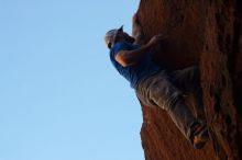 Bouldering in Hueco Tanks on 02/17/2019 with Blue Lizard Climbing and Yoga

Filename: SRM_20190217_1349580.jpg
Aperture: f/9.0
Shutter Speed: 1/400
Body: Canon EOS-1D Mark II
Lens: Canon EF 50mm f/1.8 II