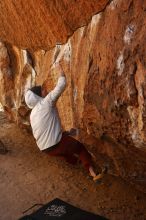 Bouldering in Hueco Tanks on 02/17/2019 with Blue Lizard Climbing and Yoga

Filename: SRM_20190217_1355290.jpg
Aperture: f/4.0
Shutter Speed: 1/400
Body: Canon EOS-1D Mark II
Lens: Canon EF 50mm f/1.8 II