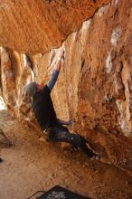 Bouldering in Hueco Tanks on 02/17/2019 with Blue Lizard Climbing and Yoga

Filename: SRM_20190217_1357100.jpg
Aperture: f/3.5
Shutter Speed: 1/400
Body: Canon EOS-1D Mark II
Lens: Canon EF 50mm f/1.8 II