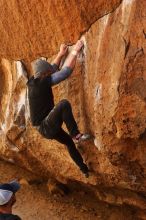 Bouldering in Hueco Tanks on 02/17/2019 with Blue Lizard Climbing and Yoga

Filename: SRM_20190217_1401000.jpg
Aperture: f/4.0
Shutter Speed: 1/250
Body: Canon EOS-1D Mark II
Lens: Canon EF 50mm f/1.8 II