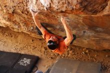 Bouldering in Hueco Tanks on 02/17/2019 with Blue Lizard Climbing and Yoga

Filename: SRM_20190217_1403080.jpg
Aperture: f/2.8
Shutter Speed: 1/250
Body: Canon EOS-1D Mark II
Lens: Canon EF 50mm f/1.8 II