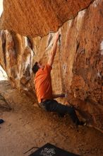 Bouldering in Hueco Tanks on 02/17/2019 with Blue Lizard Climbing and Yoga

Filename: SRM_20190217_1407360.jpg
Aperture: f/4.5
Shutter Speed: 1/250
Body: Canon EOS-1D Mark II
Lens: Canon EF 50mm f/1.8 II