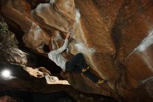 Bouldering in Hueco Tanks on 02/17/2019 with Blue Lizard Climbing and Yoga

Filename: SRM_20190217_1509290.jpg
Aperture: f/8.0
Shutter Speed: 1/250
Body: Canon EOS-1D Mark II
Lens: Canon EF 16-35mm f/2.8 L