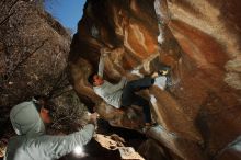 Bouldering in Hueco Tanks on 02/17/2019 with Blue Lizard Climbing and Yoga

Filename: SRM_20190217_1510040.jpg
Aperture: f/8.0
Shutter Speed: 1/250
Body: Canon EOS-1D Mark II
Lens: Canon EF 16-35mm f/2.8 L