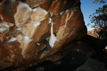 Bouldering in Hueco Tanks on 02/17/2019 with Blue Lizard Climbing and Yoga

Filename: SRM_20190217_1521210.jpg
Aperture: f/8.0
Shutter Speed: 1/250
Body: Canon EOS-1D Mark II
Lens: Canon EF 16-35mm f/2.8 L