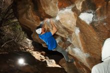 Bouldering in Hueco Tanks on 02/17/2019 with Blue Lizard Climbing and Yoga

Filename: SRM_20190217_1522170.jpg
Aperture: f/8.0
Shutter Speed: 1/250
Body: Canon EOS-1D Mark II
Lens: Canon EF 16-35mm f/2.8 L