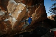 Bouldering in Hueco Tanks on 02/17/2019 with Blue Lizard Climbing and Yoga

Filename: SRM_20190217_1525250.jpg
Aperture: f/8.0
Shutter Speed: 1/250
Body: Canon EOS-1D Mark II
Lens: Canon EF 16-35mm f/2.8 L