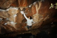 Bouldering in Hueco Tanks on 02/17/2019 with Blue Lizard Climbing and Yoga

Filename: SRM_20190217_1530170.jpg
Aperture: f/8.0
Shutter Speed: 1/250
Body: Canon EOS-1D Mark II
Lens: Canon EF 16-35mm f/2.8 L