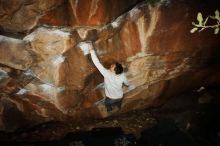 Bouldering in Hueco Tanks on 02/17/2019 with Blue Lizard Climbing and Yoga

Filename: SRM_20190217_1530170.jpg
Aperture: f/8.0
Shutter Speed: 1/250
Body: Canon EOS-1D Mark II
Lens: Canon EF 16-35mm f/2.8 L