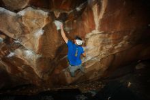 Bouldering in Hueco Tanks on 02/17/2019 with Blue Lizard Climbing and Yoga

Filename: SRM_20190217_1538220.jpg
Aperture: f/8.0
Shutter Speed: 1/250
Body: Canon EOS-1D Mark II
Lens: Canon EF 16-35mm f/2.8 L