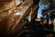 Bouldering in Hueco Tanks on 02/17/2019 with Blue Lizard Climbing and Yoga

Filename: SRM_20190217_1539040.jpg
Aperture: f/8.0
Shutter Speed: 1/250
Body: Canon EOS-1D Mark II
Lens: Canon EF 16-35mm f/2.8 L