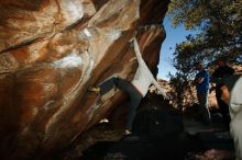 Bouldering in Hueco Tanks on 02/17/2019 with Blue Lizard Climbing and Yoga

Filename: SRM_20190217_1539090.jpg
Aperture: f/8.0
Shutter Speed: 1/250
Body: Canon EOS-1D Mark II
Lens: Canon EF 16-35mm f/2.8 L