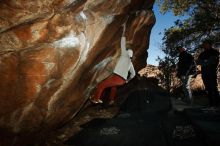 Bouldering in Hueco Tanks on 02/17/2019 with Blue Lizard Climbing and Yoga

Filename: SRM_20190217_1541190.jpg
Aperture: f/8.0
Shutter Speed: 1/250
Body: Canon EOS-1D Mark II
Lens: Canon EF 16-35mm f/2.8 L