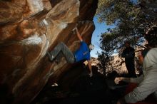Bouldering in Hueco Tanks on 02/17/2019 with Blue Lizard Climbing and Yoga

Filename: SRM_20190217_1542510.jpg
Aperture: f/8.0
Shutter Speed: 1/250
Body: Canon EOS-1D Mark II
Lens: Canon EF 16-35mm f/2.8 L