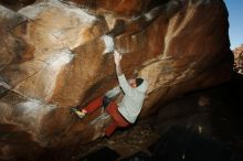 Bouldering in Hueco Tanks on 02/17/2019 with Blue Lizard Climbing and Yoga

Filename: SRM_20190217_1548460.jpg
Aperture: f/8.0
Shutter Speed: 1/250
Body: Canon EOS-1D Mark II
Lens: Canon EF 16-35mm f/2.8 L