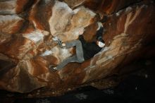 Bouldering in Hueco Tanks on 02/17/2019 with Blue Lizard Climbing and Yoga

Filename: SRM_20190217_1600200.jpg
Aperture: f/8.0
Shutter Speed: 1/250
Body: Canon EOS-1D Mark II
Lens: Canon EF 16-35mm f/2.8 L