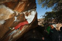 Bouldering in Hueco Tanks on 02/17/2019 with Blue Lizard Climbing and Yoga

Filename: SRM_20190217_1601590.jpg
Aperture: f/8.0
Shutter Speed: 1/250
Body: Canon EOS-1D Mark II
Lens: Canon EF 16-35mm f/2.8 L