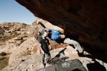 Bouldering in Hueco Tanks on 02/17/2019 with Blue Lizard Climbing and Yoga

Filename: SRM_20190217_1615580.jpg
Aperture: f/8.0
Shutter Speed: 1/400
Body: Canon EOS-1D Mark II
Lens: Canon EF 16-35mm f/2.8 L
