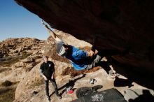 Bouldering in Hueco Tanks on 02/17/2019 with Blue Lizard Climbing and Yoga

Filename: SRM_20190217_1616510.jpg
Aperture: f/8.0
Shutter Speed: 1/250
Body: Canon EOS-1D Mark II
Lens: Canon EF 16-35mm f/2.8 L