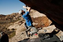 Bouldering in Hueco Tanks on 02/17/2019 with Blue Lizard Climbing and Yoga

Filename: SRM_20190217_1616540.jpg
Aperture: f/8.0
Shutter Speed: 1/250
Body: Canon EOS-1D Mark II
Lens: Canon EF 16-35mm f/2.8 L
