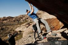 Bouldering in Hueco Tanks on 02/17/2019 with Blue Lizard Climbing and Yoga

Filename: SRM_20190217_1616580.jpg
Aperture: f/8.0
Shutter Speed: 1/250
Body: Canon EOS-1D Mark II
Lens: Canon EF 16-35mm f/2.8 L