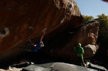 Bouldering in Hueco Tanks on 02/17/2019 with Blue Lizard Climbing and Yoga

Filename: SRM_20190217_1620500.jpg
Aperture: f/8.0
Shutter Speed: 1/250
Body: Canon EOS-1D Mark II
Lens: Canon EF 16-35mm f/2.8 L