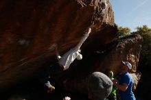 Bouldering in Hueco Tanks on 02/17/2019 with Blue Lizard Climbing and Yoga

Filename: SRM_20190217_1622540.jpg
Aperture: f/8.0
Shutter Speed: 1/250
Body: Canon EOS-1D Mark II
Lens: Canon EF 16-35mm f/2.8 L